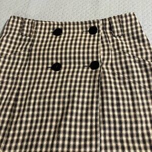 Forever 21 Black and Tan Plaid Fabric